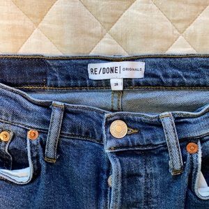 Re/Done originals stretch high rise ankle crop